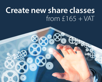 Create new share classes from £165 + VAT