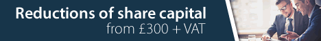 Reductions of share capital from £300 + VAT