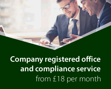 Company registered office and compliance service from £18 per month